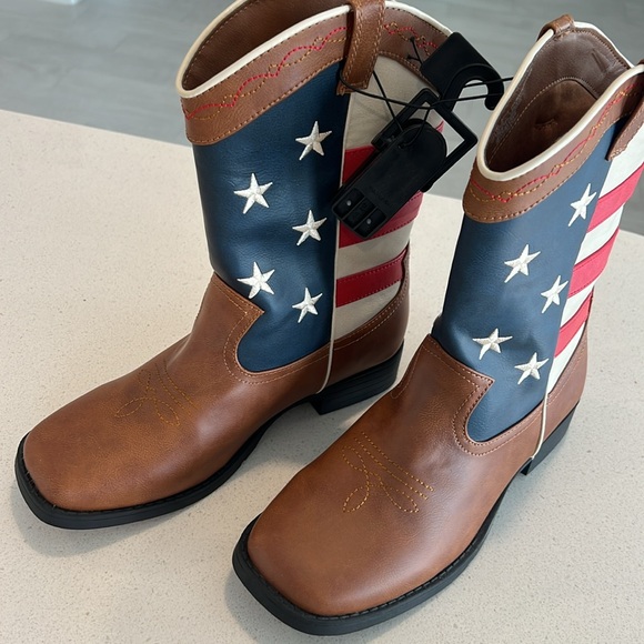 Wonder Nation Patriotic Cowgirl Boots - Girls 5 - Picture 2 of 7